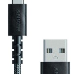 Powerline USB To USB-C Data Sync And Charging Cable Black/Silver