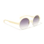 Women's UV Protected Round Sunglasses - Lens Size: 51 mm