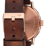 Men's Leather Analog Watch Z12-3038-00 - 40 mm - Brown