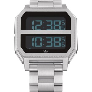 Men's Water Resistant Digital Watch Z21-1920-00 - 41 mm - Silver
