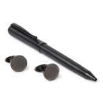 Pen And Cufflinks Set Combo Black