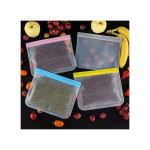 Reusable Food Storage Bags,10 Pack PEVA Freezer Bags Gallon Bags,FDA Grade Food Storage Bags 28*27cm,Green