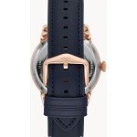 Men's Townsman Automatic Leather Watch ME3171 - 44 mm - Navy