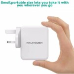 RP-PC020 30W 3-Port Wall Charger (UK)  Offline white