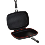 Double-Sided Grilling Pan Black 36centimeter