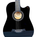 Acoustic Guitar With Bag And Strap 38-Inch Vinyl