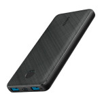 10000 mAh Anker Power Core III 10K Slim And Powerful Portable Battery With Two USB-A Port Outputs And One USB-C PD Input Black