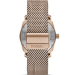 Men's Machine Round Shape Three Hand Date Stainless Steel Analog Wrist Watch FS5873 - 42 mm -Salted Caramel