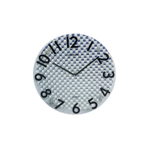 Orient round shape dual glass wall clock size 32x32 cm L259