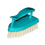 Cleano Scrubbing Brush with Handle - Easy to Clean Hard & Stiff Bristle Brush Made of Durable Plastic Material