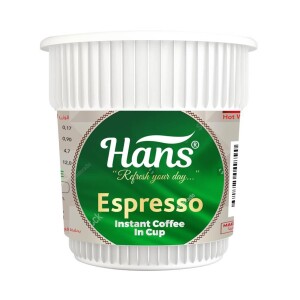 Hans Espresso Instant Coffee In Cup 6 Piece