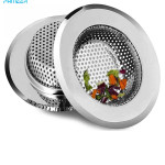 2 PCS Stainless Steel Kitchen Sink Strainer, Bathroom Drain Hair Catcher Strainer Basket for Kitchen Sink Bathroom Bathtub