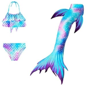 Girls Swimwear Mermaid Tail Swimwear,Bikini Sets,Mermaid Costume Swimsuits for Kids
