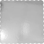 Rosymoment Square Silver Cake Board 8Inch ,10 Piece Set 20x20
