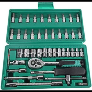 Tool Kits Set Household Tool Sets Professional 46Pcs Spanner Socket Wrench Repair Tool