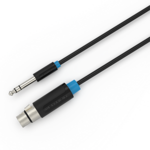 6.5mm Male to XLR Female Audio Cable 5M Black
