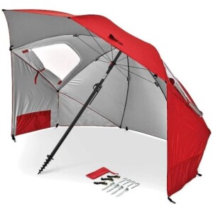 Camping Sun Shelters,8 Foot Sun and Rain Canopy Umbrella,UPF 50+ Umbrella Shelter for Sun and Rain Protection, Suitable for camping