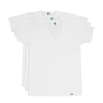 3 - Pieces RAYAN V Neck Undershirt White