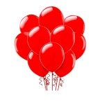Rosymoment Metallic Balloon Red 12 Inch  40-Piece Set
