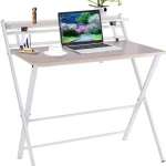 In House Folding Computer Desk Table White Size 80x50 cm