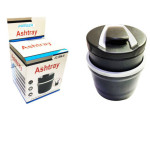 Portable Car Ashtray and Cup Holder with Lid Mini Car Trash Can Ash Tray with LED Blue Light Sets for All Vehicle Types and Travel