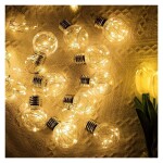 Solar String Lights Curtain Wishing Icicle Ball Lights Waterproof with 8 Flashing Modes Indoor Outdoor Home Wedding Party New Year Garden Balcony Fence Warm White