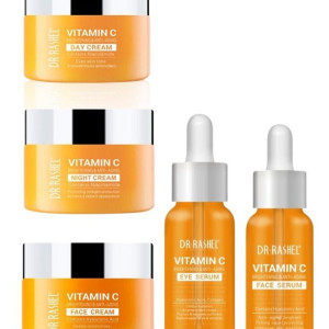 Dr. Rashel Vitamin C Whitening Serum, Acid Vitamin C Eye Serum, day cream and night cream (set of 5)