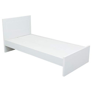 Galaxy Design Wooden Single Bed With Headboard White Colour Size ( L X W X H ) 190 X 90 X 70 cm Model - Gdf-19090.