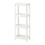 Oma? 4 Tier White Multi Purpose Shelving Unit