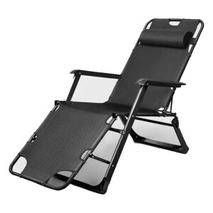 Adjustable Zero Gravity Folding Reclining Lounge Chair with Adjustable Headrest Oversize Recliner Lounger Beach Chairs Foldable Beach Chair