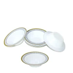 Rosymoment disposable plastic bowl 4 inch 10 pieces set
