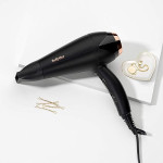 BaByliss DC Motor Hair Dryer  2200W 3 Heat & 2 Speed Settings With Cool Shot Button  Ionic Technology For Frizz Free Hair