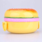 Lunch Box 1PC Burger Hamburger Shape Round Lunch Boxs for Kids Food Containers Japanese Bento Sushi Set Lunchbox Healthy Plastic Food Box Food Storage