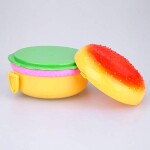 Lunch Box 1PC Burger Hamburger Shape Round Lunch Boxs for Kids Food Containers Japanese Bento Sushi Set Lunchbox Healthy Plastic Food Box Food Storage