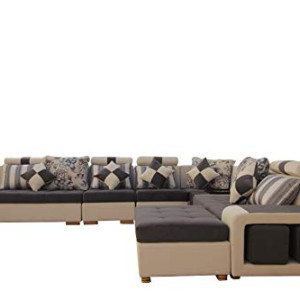Living Room Sofa - Sofa - Fashion Fabric Sofa - Combination Set - Cafe Hotel Furniture - Simple Leisure Sofa,gray