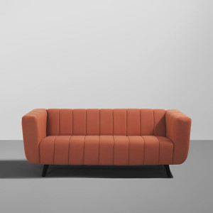 Modern Comfortable Sofa 2 Seater 3 Seater and 3+2 Seater (Three Seats, Orange Lava)