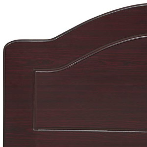 Aft Wooden Single Bed With Headboard, Wenge Brown - 190(L) X 100(W) X 90(H) Cm