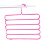 Padded Closet Cloth Storage Hanger, Space Saving Pants Non-Slip Hangers Trouser Hangers, Multi Layer Multifunctional Pant Hanger Closet Storage