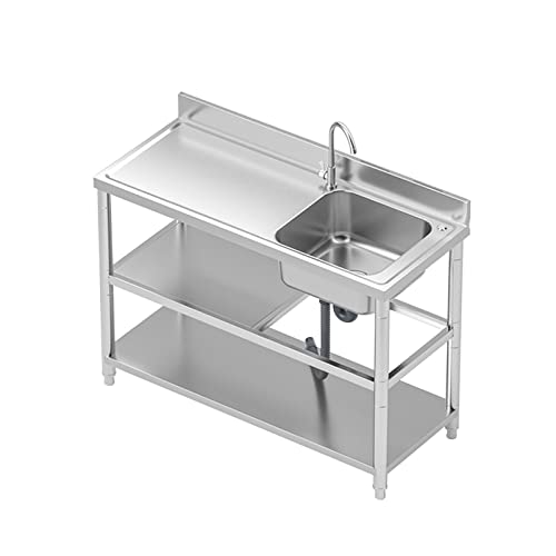 Outdoor Free Standing Utility Sink Workbench Single Bowl Commercial ...