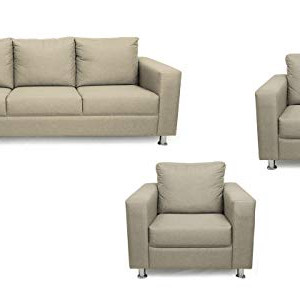 A to Z Furniture - Silentnight Shanghai Five Seater (3+1+1) Sofa Set in Beige Color
