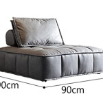 Block Sofa Lazy Curd block creative armless large module Italian Cloth Art Piedmont Sofa