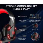Indulge in Gaming Bliss: Cosmic Byte KOTION G2000 Headset with Soft Memory Earmuffs, LED Lights, Stereo Bass,