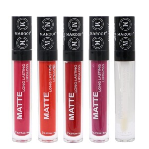 MAROOF Matte Long Lasting Lipgloss, 8ml, My Collection, Pack of 5
