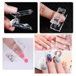 10 Pieces Nail Tips Clip Nail Gel Quick Building Set DIY Manicure Plastic Nail Art Tips Extension Kit
