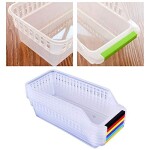 Kitchen Fridge Organisers, Plastic Refrigerator Drawer Fridge Freezer Space Saver Organizer Storage Bins Collecting Tray Container Fridge Storage Boxes