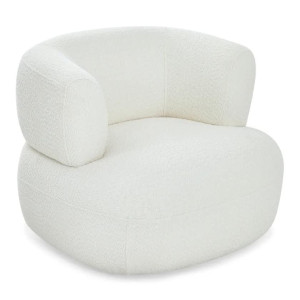 Decorem - Decoration Lamb Wool Sofa Chairs Single Seat Comfy Upholstered Arm Chair Living Room Bedroom Furniture