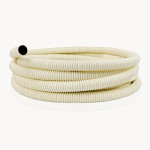 AC Parts 20 Ft Water Drain Hose Flexible Pipe for Ductless Mini Split Air Conditioner Heat Pump Systems; 5/8 ID Beige (6m)