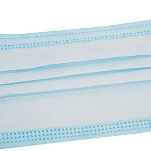 50Pcs/Set 3-ly Disposable Mouth Non-Woven Earloop Protective Face Shield Face Cover Face Dust Protection