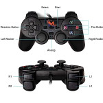 MultiStar, Analog Controller Gamepad Joystick Joypad, Wired Playstation Game Controller GP01 Dual Shock Vibration Gamepad for Playstation