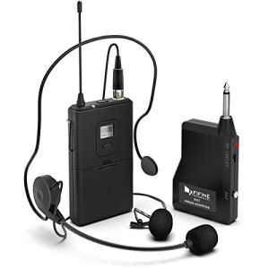 FIFINE Wireless Microphone System,FIFINE Wireless Microphone set with Headset/Lavalier Lapel Mics